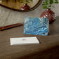 Bespattered Facade Blue Marble Greeting Cards | Sets of 1, 10, 30, or 50