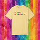 Bespattered Facade Rainbow Unfortunately Straight Colorful LGBTQ+ Pride Premium Unisex Comfort Colors Garment Dyed 100% Cotton T-Shirt