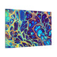 Bespattered Facade Fluid Art Abstract Painting Stretched Matte Canvas Art Prints | Multiple Sizes