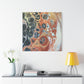 Bespattered Facade Fluid Art Abstract Painting Stretched Matte Canvas Art Prints | Multiple Sizes