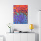 Bespattered Facade Fluid Art Abstract Painting Stretched Matte Canvas Art Prints | Multiple Sizes