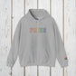 Bespattered Facade Pride Rainbow LGBTQ+ Embroidered Unisex Heavy Blend™ Hooded Sweatshirt