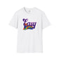 Bespattered Facade Neon "Easy Tiger" Colorful Unisex Softstyle T-Shirt
