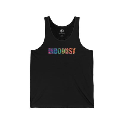 Bespattered Facade Indoorsy Unisex Jersey Tank
