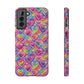 Bespattered Facade Rainbow Graffiti Hearts Impact-Resistant Case