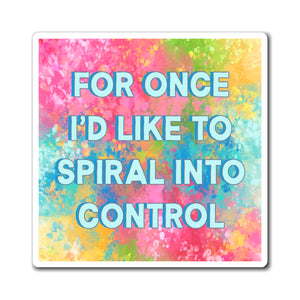Bespattered Facade "Spiraling" Refrigerator Magnet