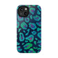 Bespattered Facade Emerald Leopard Impact-Resistant Case