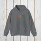 Bespattered Facade Proud Rainbow LGBTQ+ Pride Embroidered Unisex Heavy Blend™ Hooded Sweatshirt