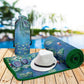 Monet Water Lilies Oversized Beach Towel - Microfiber, Quick-Dry