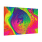 Bespattered Facade Fluid Art Abstract Painting Stretched Matte Canvas Art Prints | Multiple Sizes