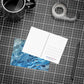 Bespattered Facade Blue Marble Postcards (no envelopes) | Sets of 10, 30, or 50