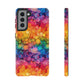 Bespattered Facade Rainbow Ink Circles Tough Case