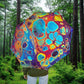 Intergalactic Rainbow Foldable Umbrella — Compact Semi-Automatic Rain Parasol