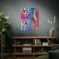 Bespattered Facade Fluid Art Abstract Painting Stretched Matte Canvas Art Prints | Multiple Sizes