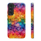 Bespattered Facade Rainbow Ink Circles Tough Case