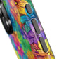 Bespattered Facade Bright Rainbow Flowers Impact-Resistant Case