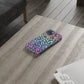 Bespattered Facade Pastel Rainbow Leopard Clear Case