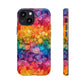 Bespattered Facade Rainbow Ink Circles Tough Case