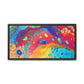 Bespattered Facade Rainbow Galaxy Framed Canvas Art Print | 3 Frame Colors | Multiple Sizes