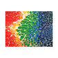 Bespattered Facade Rainbow Seaside Stretched Matte Canvas Art Prints | Multiple Sizes