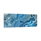 Bespattered Facade Blue Marble Stretched Matte Canvas Art Prints | Multiple Sizes