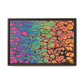 Bespattered Facade Neon Goodness Framed Canvas Art Print | 3 Frame Colors | Multiple Sizes