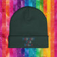 Bespattered Facade Protect the Dolls LGBTQ+ Pride Trans Support Embroidered Knit Beanie