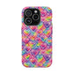 Bespattered Facade Rainbow Graffiti Hearts Impact-Resistant Case