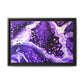 Bespattered Facade Purple Haze Framed Canvas Art Print | 3 Frame Colors | Multiple Sizes