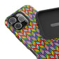 Bespattered Facade Rainbow Chevron Tiles Impact-Resistant Case