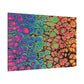 Bespattered Facade Neon Goodness Stretched Matte Canvas Art Prints | Multiple Sizes