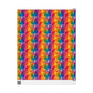 Bespattered Facade Rainbow Ink Circles Wrapping Paper | Three Sizes | Glossy or Matte