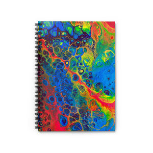 Bespattered Facade Rainbow Spiral Notebook - Lined Pages