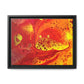Bespattered Facade Flamin' Hot Framed Canvas Art Print | 3 Frame Colors | Multiple Sizes