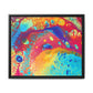 Bespattered Facade Rainbow Galaxy Framed Canvas Art Print | 3 Frame Colors | Multiple Sizes