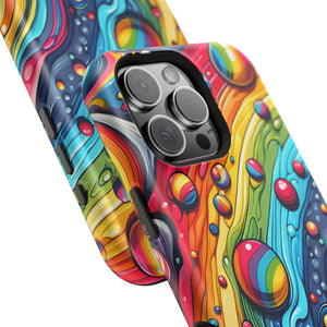 Bespattered Facade Rainbow Vomit MagSafe Tough Case