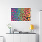 Bespattered Facade Neon Goodness Stretched Matte Canvas Art Prints | Multiple Sizes