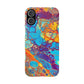 Bespattered Facade Space Worm Snap Case