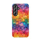 Bespattered Facade Rainbow Ink Circles Tough Case