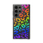 Bespattered Facade Watercolor Rainbow Leopard Clear Case