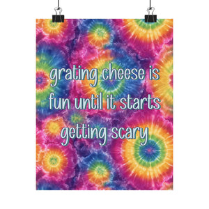 Bespattered Facade "Grating Cheese is Fun" Giclée Archival Matte Paper Prints