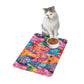 Bespattered Facade Rainbow Cat Party Pet Food Mat