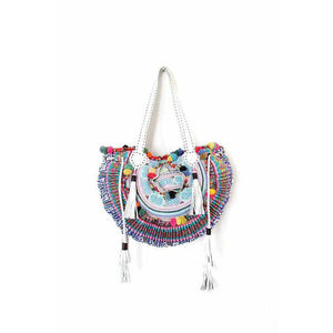 Ibiza Vintage Hmong Textile Half Moon Tote XL - Thailand