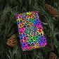 Bespattered Facade Candy Coated Neon Leopard Wrapping Paper | Three Sizes | Glossy or Matte