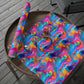 Bespattered Facade Rainbow Flow Wrapping Paper | Three Sizes | Glossy or Matte