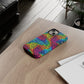 Bespattered Facade Rainbow Animal Print Tough Case