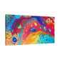 Bespattered Facade Rainbow Galaxy Stretched Matte Canvas Art Prints | Multiple Sizes