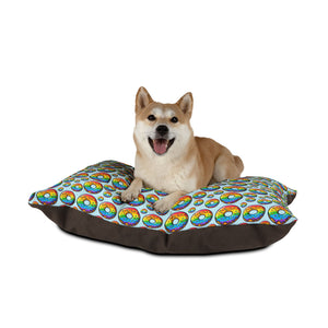 Bespattered Facade Rainbow Sprinkle Donut Indoor Pet Bed