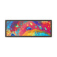 Bespattered Facade Rainbow Galaxy Framed Canvas Art Print | 3 Frame Colors | Multiple Sizes