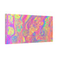 Bespattered Facade Fluid Art Abstract Painting Stretched Matte Canvas Art Prints | Multiple Sizes